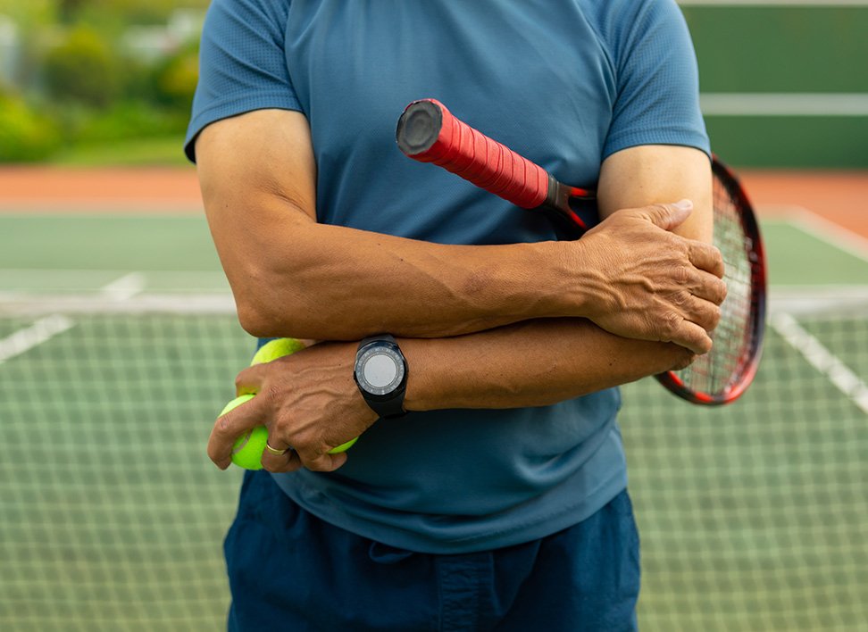 tennis elbow stringing advice